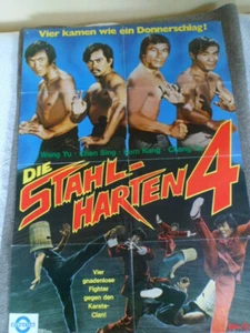Original Filmplakat, Kinoplakat "Die stahlharten 4" aus den 70er Jahren. - Bild 1 von 1