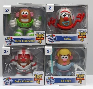 4x Mini Mr. Potato Head-Toy Story 4-Hasbro-Forky,Buzz Lightyear,Bo Peep,Duke - Bild 1 von 4