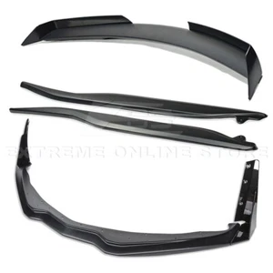 For 14-19 Corvette C7 Z06 Front Lip Side Winglets Rocker Panel & Rear Spoiler - Bild 1 von 12