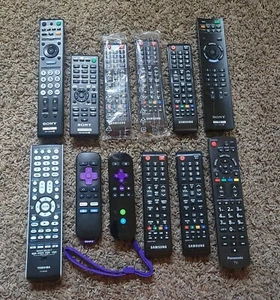 Mixed Remote Control Lot of 12 NO BATTERIES  - Picture 1 of 7