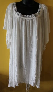 Chelsea Studio 34/36 Square Crochet Neckline Flutter Sleeve Knit Top Airy 4x - Picture 1 of 6