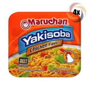 4x Packs Maruchan Yakisoba Chicken Flavor Home Style Japanese Noodles | 4oz - Picture 1 of 2