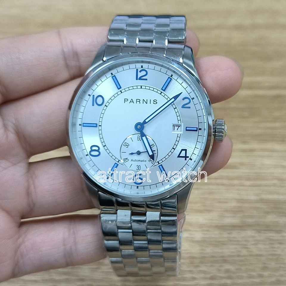 Parnis Automatic PA2123 Mens Watch 5ATM Stainless Steel