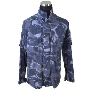 British Army OPFOR Blue Camo Military Jacket Combat Shirt 180/96 L Long Rare - Picture 1 of 10