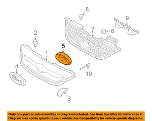 FORD OEM 11-13 Fiesta Grille-Base AE8Z8213AA - Bild 1 von 2
