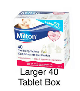 Milton Maximum Protection Sterilising Tablets - Box of 40 Tablets