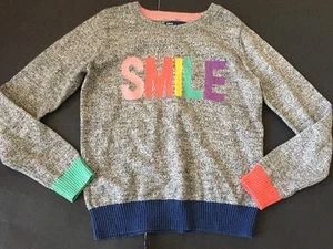 EUC Gap Kids 2015 Smile Color Block Sweater L 10 - Picture 1 of 2