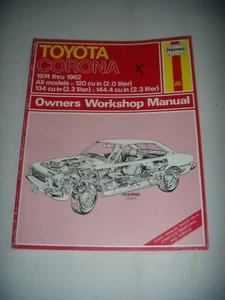 Haynes Workshop Manual Toyota Corona All Models 1974 - 1982 Book #360 - Picture 1 of 3