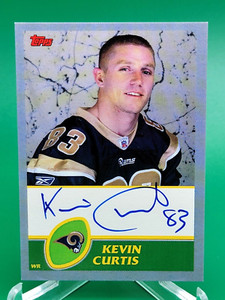 2003 Kevin Curtis Topps Rookie Premiere Autograph Eagles Rams #RP-KC Card RC