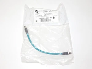 New Allen Bradley AB 1585D-M4HBDM-0M3 Ser B Ethernet Media M12 Patchcord Cable - Picture 1 of 4