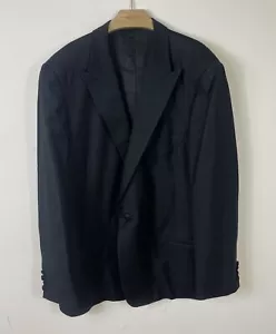 Mr Ned Men’s Tuxedo Jacket Black Blazer Size 46 R - Picture 1 of 9
