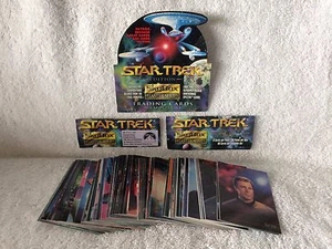 STAR TREK MASTER SERIES 1 (1993 Skybox) COMPLETE BASE CARD SET 1 thru 90 NM/MT - Picture 1 of 12