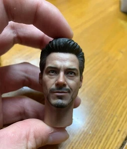 Hot Toys HT MMS185 1/6 Iron Man MK 7 Tony Stark Cabeza Esculpida Figura Los Vengadores - Imagen 1 de 4