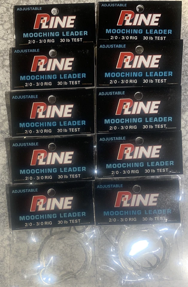 10 Packs P Line Salmon Catfish Mooching Rig Adjustable 2/0 3/0 30LB - Image 1 of 1