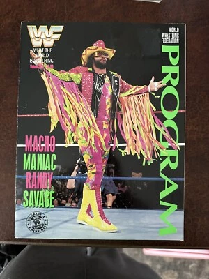wwf PROGRAM VOLUME 206 POSTER MAGAZINE wrestling WWE Randy Savage Macho Man - Image 1 of 3