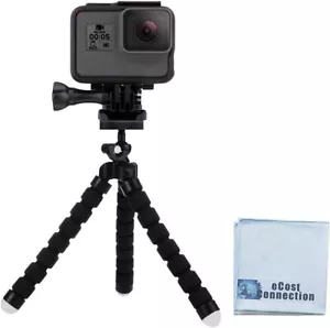 6.5” Flexible Tripod + Gopro Mount for All Gopro 9 8 7 6 5 4 black Sjcam Xiaoyi - Picture 1 of 9
