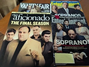 Sopranos Cigar Aficionado Vanity Fair EW Final Season lot cover James Gandolfini - Bild 1 von 13