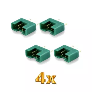 4 Stück MPX Male Stecker Hochstromstecker Multiplex Style M6 Polig P6 Buchse RC - Bild 1 von 2
