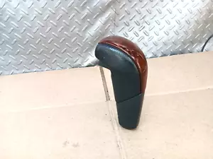 2001- 2006 OEM Mitsubishi Montero Limited Leather woodgrain Shifter Knob - Picture 1 of 6