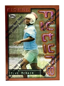 1996 Topps Finest #22 Steve McNair Houston Oilers - Picture 1 of 2
