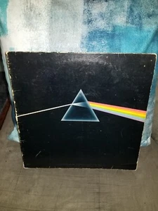 PINK FLOYD SMAS 11163 LP ALBUM VINYL DARK SIDE OF THE MOON  WITH POSTERs - Picture 1 of 16