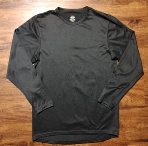 DUOFOLD Long Sleeve Base Layer Shirt Men's Sz Small Black Solid Crewneck - Picture 1 of 7
