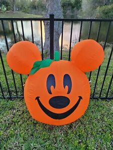 Disney Mickey Mouse Halloween Jack o Lantern Pumpkin Airblown Inflatable