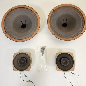 Vintage Magnavox Blue Cap Speakers 10" Set Of 4 With Screws 60s - Picture 1 of 9