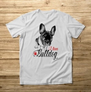 Camiseta Unisex Bulldog Francés Perro Acariciar Regalo Sorpresa Love Top - Imagen 1 de 2