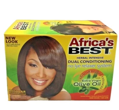 2 Africa's Best Herbal Intensive Dual Conditioning No-Lye Relaxer System Regular - Image 1 of 4