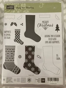 Stampin Up - Hang Your Stocking - Set Of 19 - Christmas Happiness To: From: Tree - Picture 1 of 2