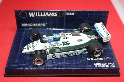 1/43 Williams F1 Ford FW08 (1982) - #6 K. Rosberg - MINICHAMPS - Immagine 1 di 3