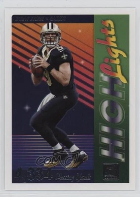 2018 Panini Donruss Highlights Drew Brees #H-6 - Image 1 of 2