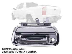 Chrome Rear Exterior Tailgate Handle for 2000 - 2006 Tundra Truck 690900C010 - Picture 1 of 9