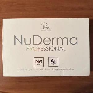 Pure NuDerma Professional High Frequency Skin Therapy Wand With Neon & Argon - Picture 1 of 3