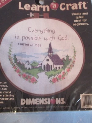 Cross Stitch Pattern no. 72472 Everything is Possible by Dimensions, 1998 - Image 1 of 2