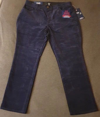 Pantalones de pana Chaps azul adelgazante para mujer talla 16 S informales cómodos - elásticos  Foto 1 de 4