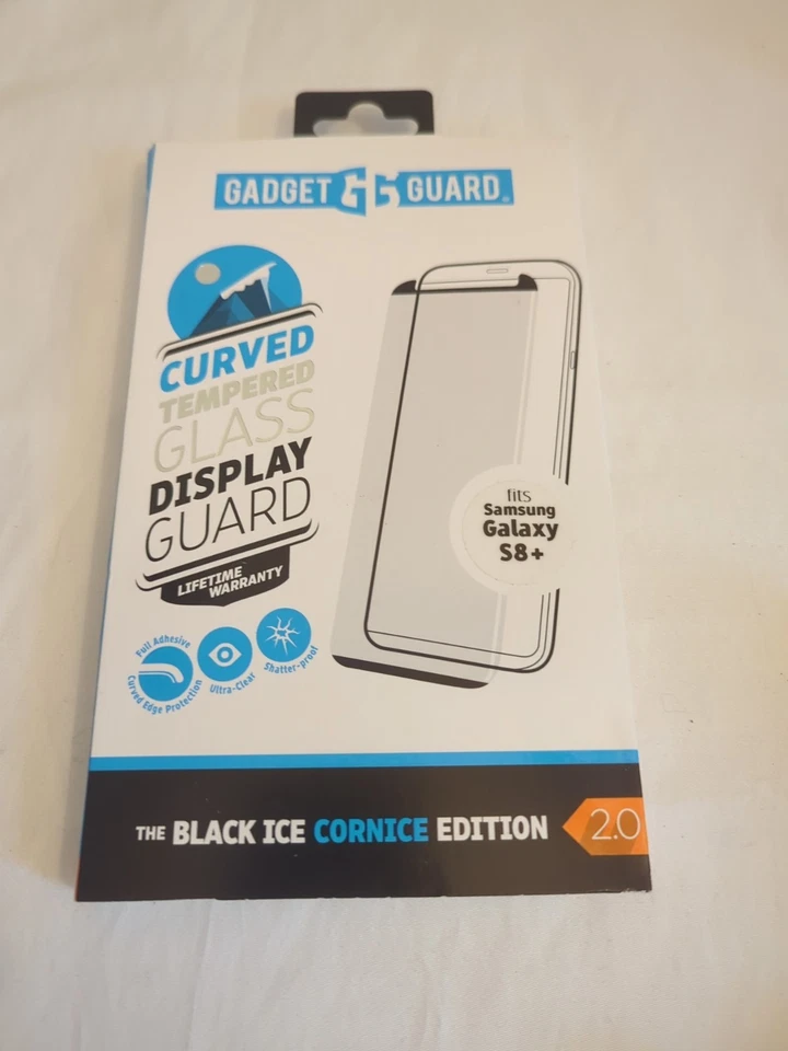 Nuevo Gadget Guard Black Ice+ Cornice 2.0 Protector de Pantalla Templado, Samsung Galaxy S8+ Foto 1 de 4