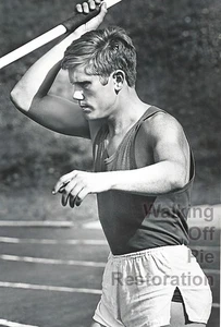 College Athlete win Javelin 4x6 reprint Gay Estate Collection - Picture 1 of 2
