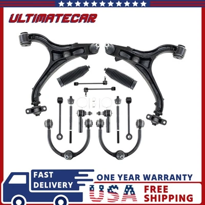 14Pcs Front Upper Lower Control Arms For 2005-2010 Jeep Commander Grand Cherokee - Image 1 of 4