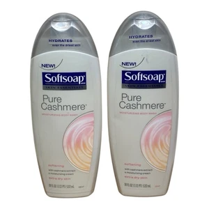 2X Softsoap Pure Cashmere Softening Body Wash Extra Dry Skin 18 Oz DISCONTINUED - Picture 1 of 2