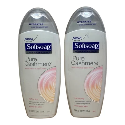 2X Softsoap Pure Cashmere Softening Body Wash Extra Dry Skin 18 Oz DISCONTINUED - Image 1 of 2