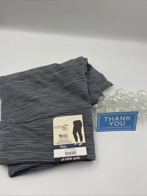 Terra & Sky Women's Plus Size Capri Legging Space Dye Size 4X (28W-30W) - Image 1 of 2