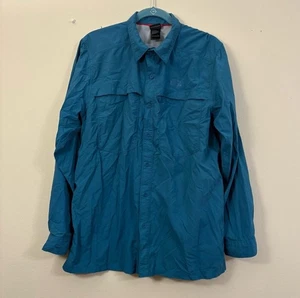 The North Face Button Up Hemd Herren L türkis leicht Wandern cl - Bild 1 von 4