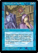 Library of Lat-Nam X1 FINE/PLAYED Alliances MTG Magic Cards Blue EDH Legacy