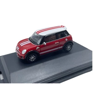 MINI Cooper S Hardtop R56 Chilli Red with White Roof Diecast car 1:76 OO Scale - Picture 1 of 22