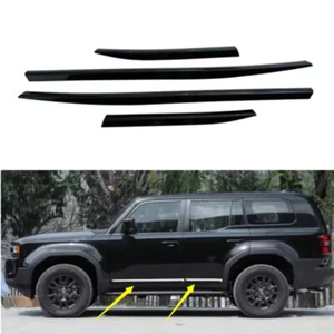 Black Outside Body Side Molding Trim For Lexus GX 550/ LAND CRUISER 2024 2025 - Picture 1 of 7