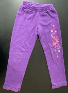 2015 Jumping Beans Kids 6X Purple Sweatpants - Stretch Waistband - 08 Stars - Picture 1 of 10