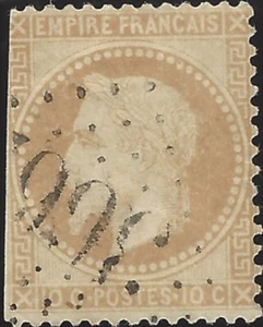 Frankreich Scott #54 gebraucht fein 10c 1870-73 Ceres Briefmarke CV 50,00 - Bild 1 von 1