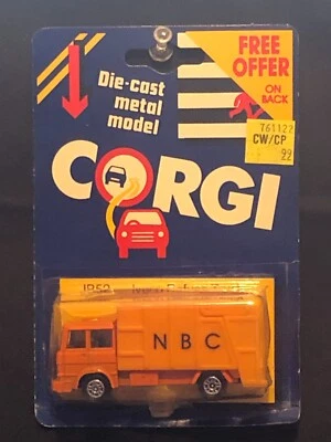 VINTAGE 1984 CORGI JB52 IVECO N B C REFUSE GARBAGE TRUCK ORANGE - Image 1 of 2